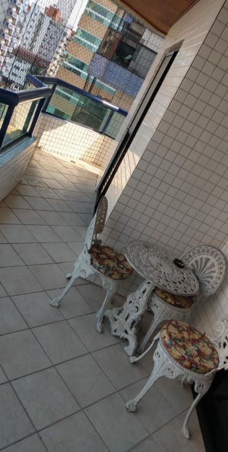 Apartamento Guilhermina vista para o mar Praia Grande  Bagian luar foto